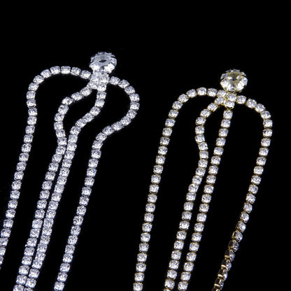 Rhinestone  Sexy Bikini Accessories Chest Necklace