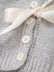 Fall Women Clothing Stylish Simple Side Bow Button Knitted Vest