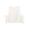 Fall Women Clothing Stylish Simple Side Bow Button Knitted Vest