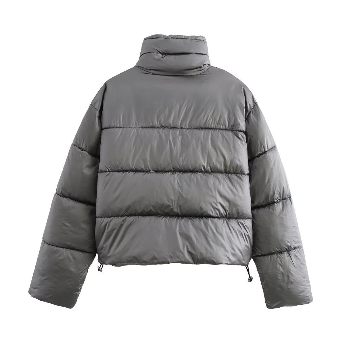 Winter Silver Women Glossy Bread Clothing Cotton Coat Jacket Women