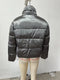 Winter Silver Women Glossy Bread Clothing Cotton Coat Jacket Women