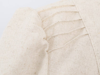Off White Military Like jacket with Ruffle detail