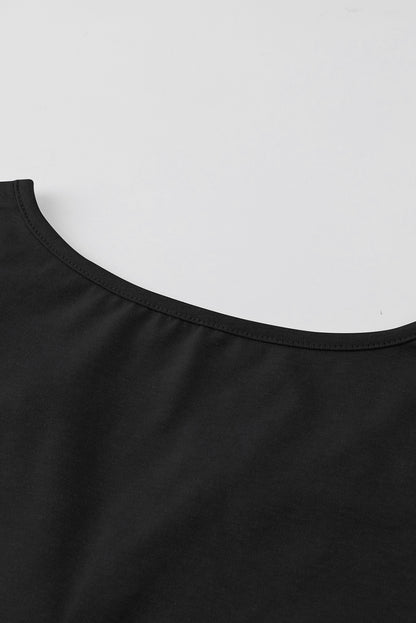 Solid Slim-fit V Neck Tank Top