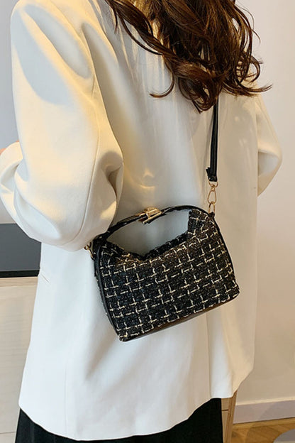 Woven Removable Strap Shoulder Bag