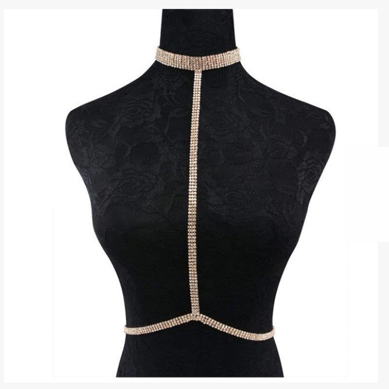 Rhinestone Choker like  Sexy Necklace Jewelry