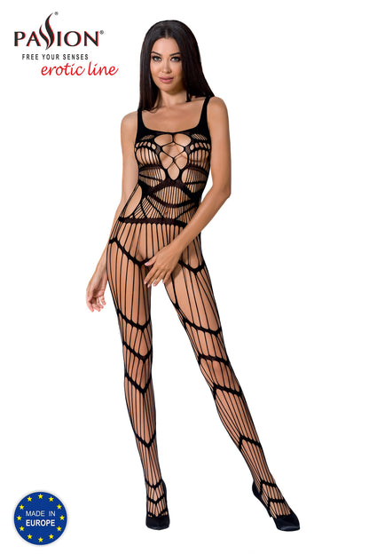 Fishnet Like Full Length  Sheer Crotchless Full Body Stocking Made in Europe