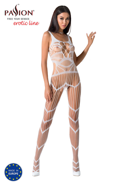 Fishnet Like Full Length  Sheer Crotchless Full Body Stocking Made in Europe
