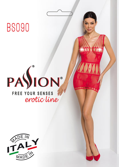 Ladies Sexy Mesh Patterned Body Stocking  Dress Made In Italy