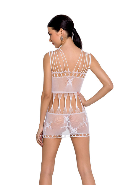 Ladies Sexy Mesh Patterned Body Stocking  Dress Made In Italy