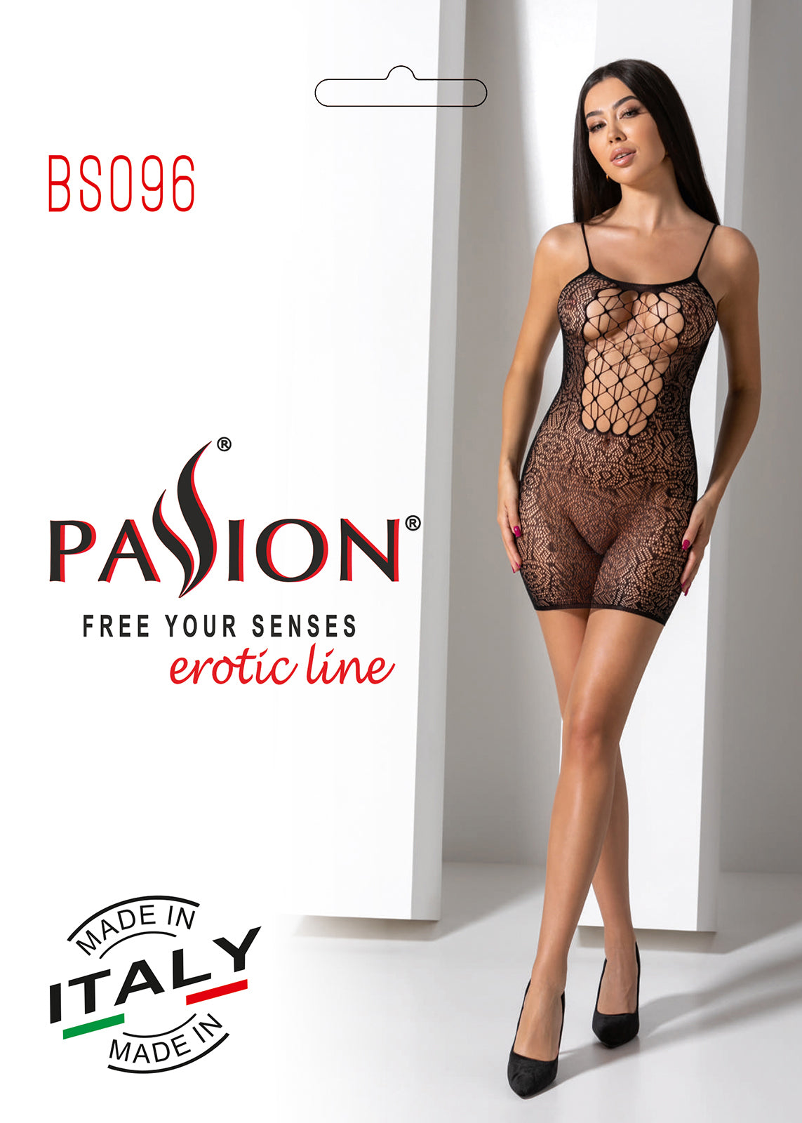 Ladies Sexy Bodystocking Dress w/ Detail in Front MADE IN ITALY