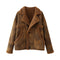 Maillard Thickened Faux Shearling Jacket Faux Lamb Wool Women Coat Motorcycle