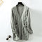 Twist Knit Cardigan for Women  Retro Loose Mid Length Sweater