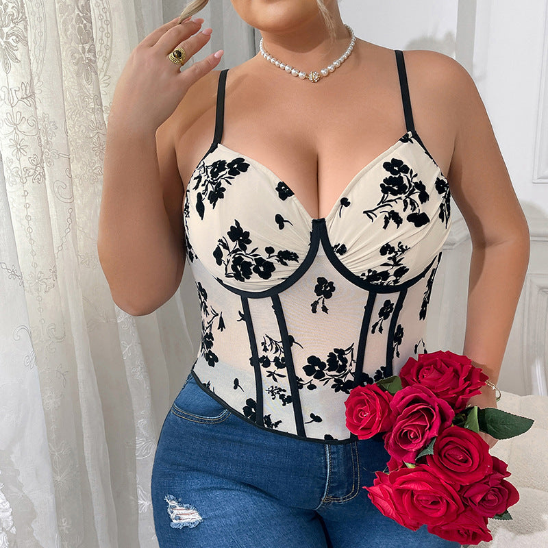 Sexy Low Cut Boning Corset Corset Backless Corset Plus Size