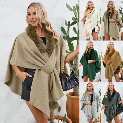 Gorgeous Fur trim Collar Shawl