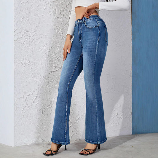 Ladies Stretch Denim bell Bottom Jeans