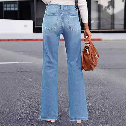 High Waist Slimming Bootcut Denim Jeans Women