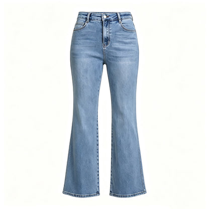 Fashionable All Match High Elastic Blue Jeans for Women Summer Slimming High Rise Women Casual Pants