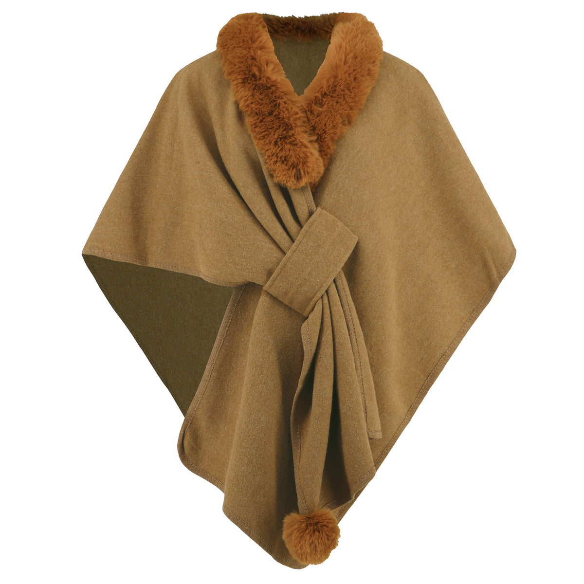 Gorgeous Fur trim Collar Shawl