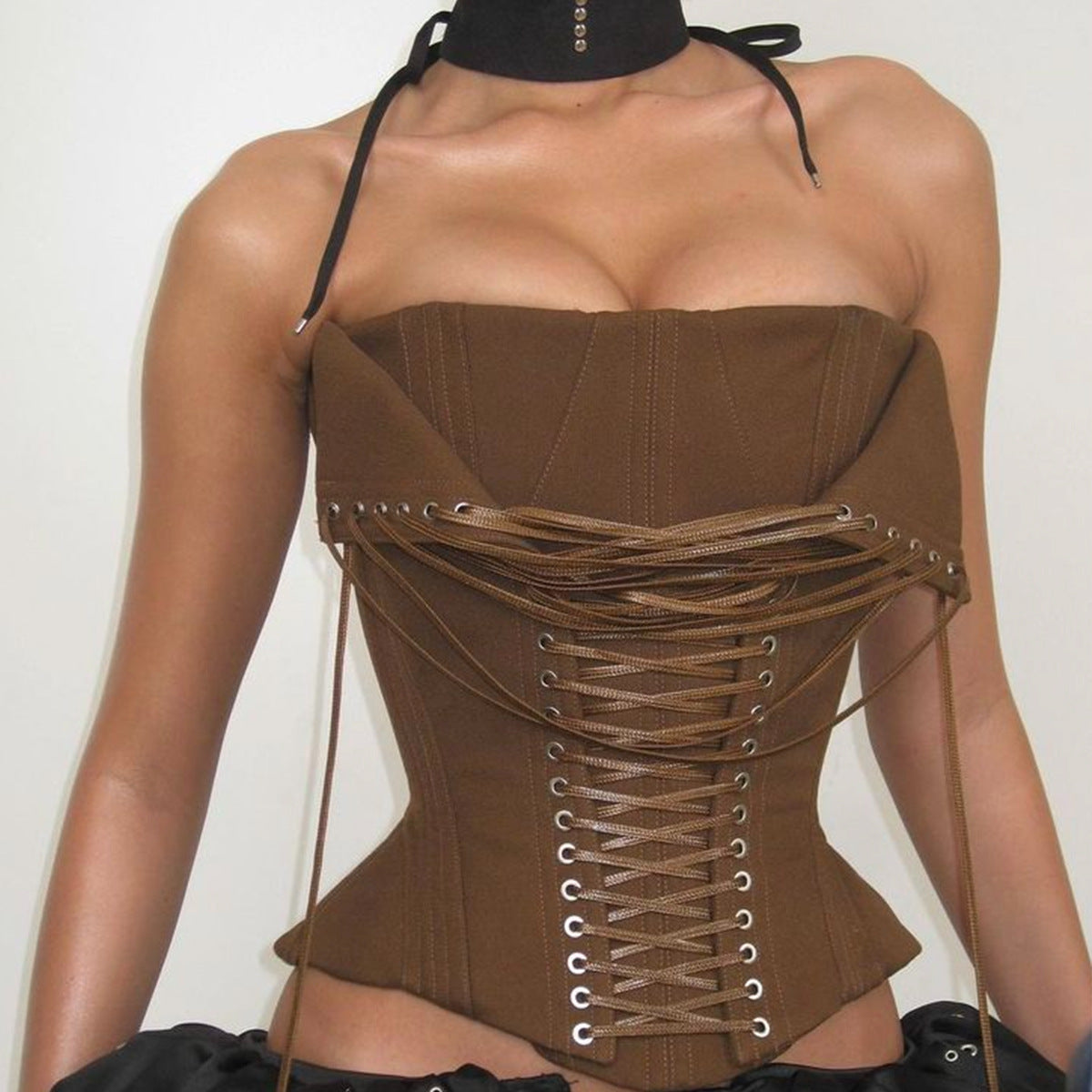 Advanced Design Sexy Boning Corset Lace up Corset Sexy Corset Tube Top
