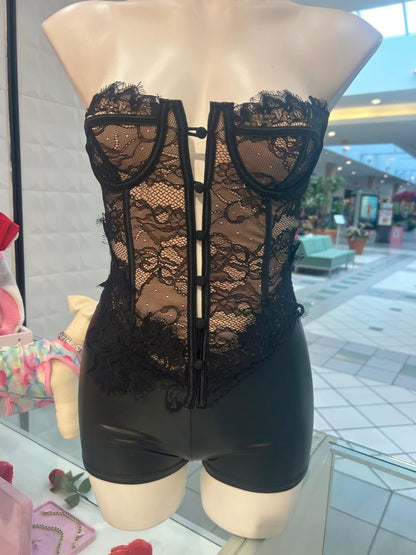 Dangerously Yours Lace Corset Nightclub Tube Top