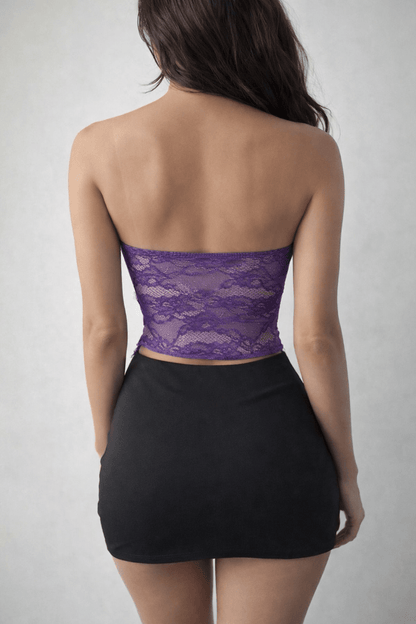 Dangerously Yours Lace Corset Nightclub Tube Top
