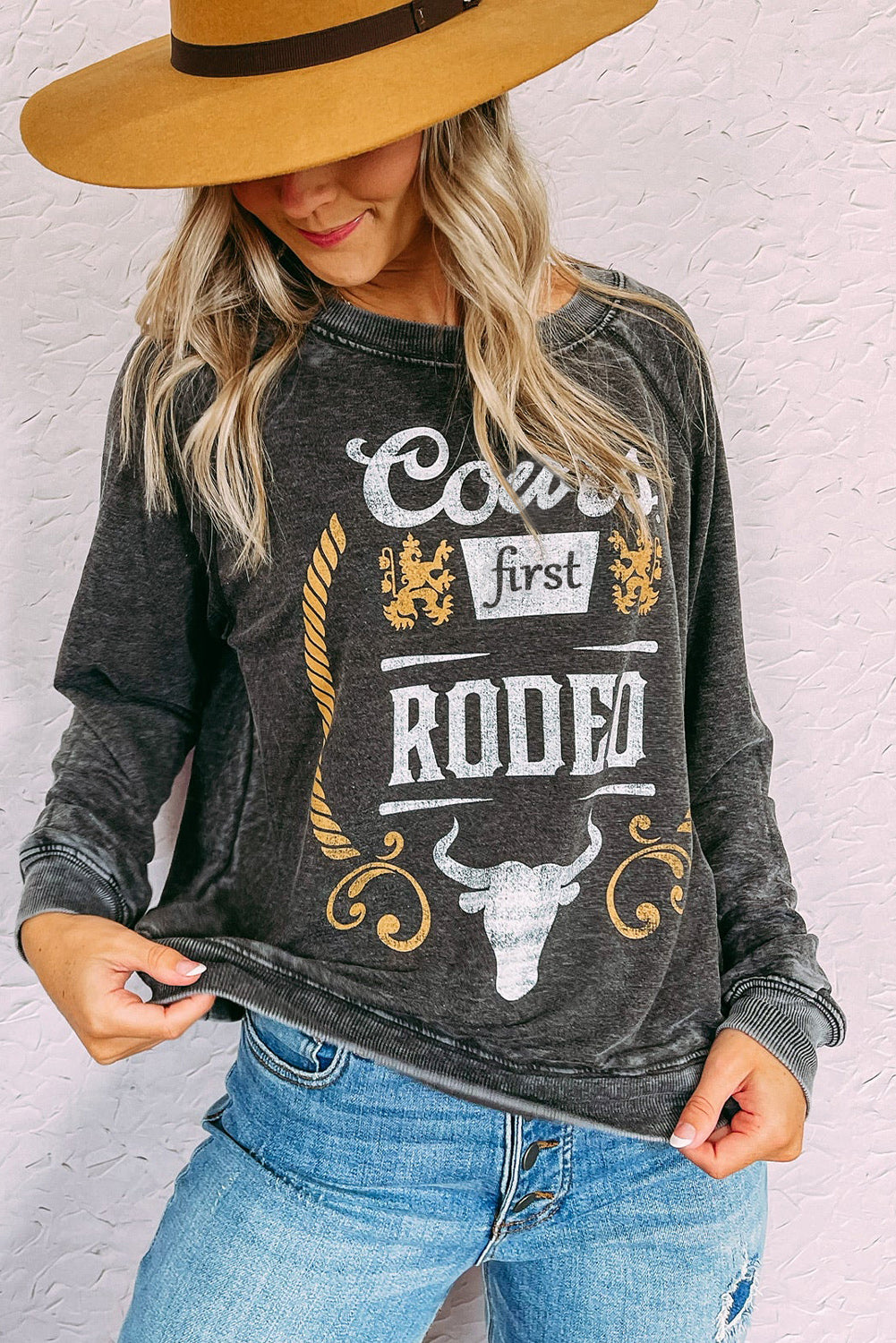 RODEO Graphic Mineral Washed Sweatshirt