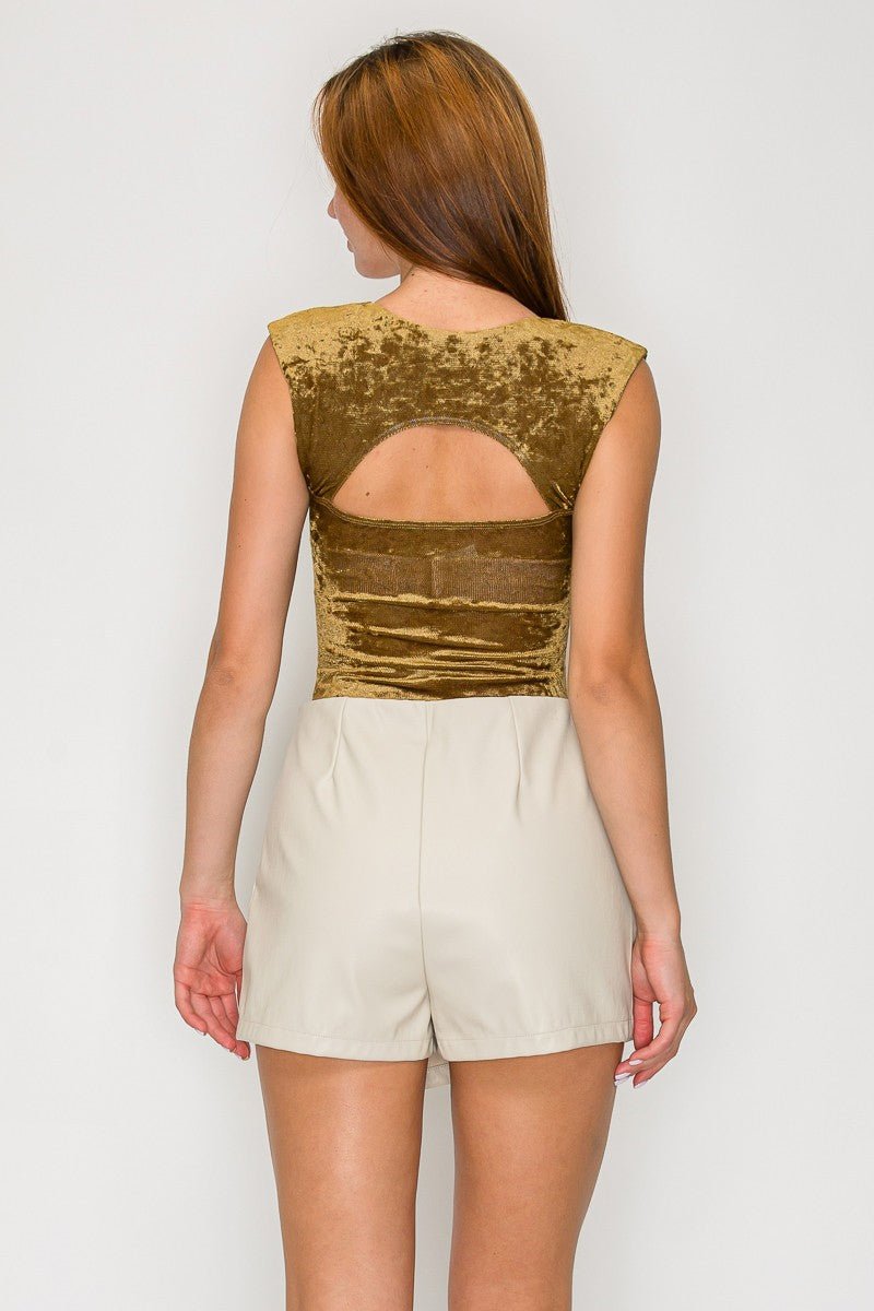 Sweetheart Plush Velvet Sculpt Bodysuit