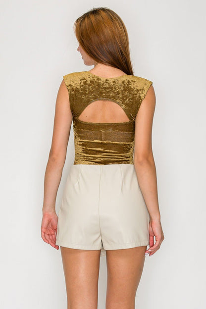 Sweetheart Plush Velvet Sculpt Bodysuit