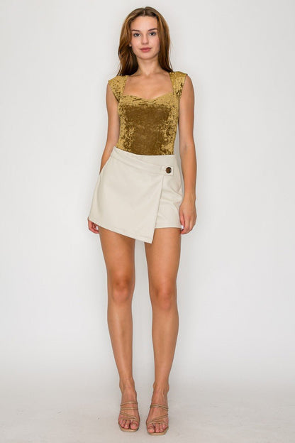 Sweetheart Plush Velvet Sculpt Bodysuit