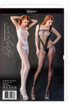 Ladies Sexy  Sheer Mesh Body Stocking Crotchless
