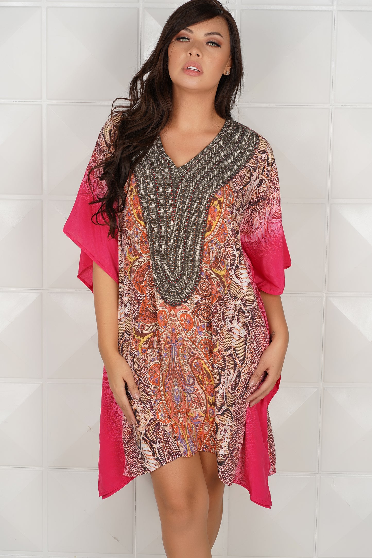 Ladies Sexy Animal Printed Caftan