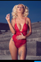 Ladies Sexy Red Lace Bodysuit with Strappy Detail