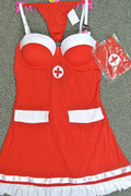 Sexy Red / White Nurse Cosplay Costume