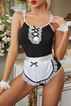 Sexy Black and White French Maid Cosplay Costume