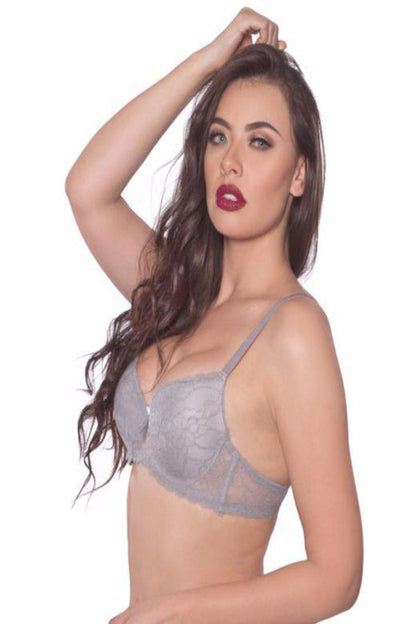 Cross Dye Lace Underwire Bra