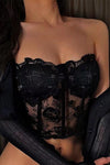Ladies  Lace Sexy Lace Strapless Corset