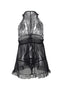 Ladies Sexy Pea Mesh Fly Away Baby Doll w/ Ruffle and T Back Lace Detail