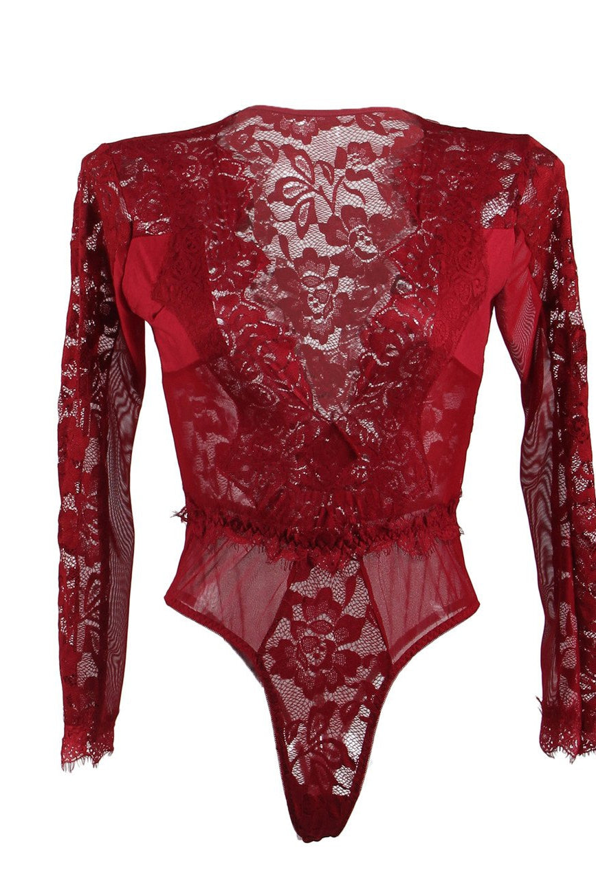 Ladies Open Front Body Suit